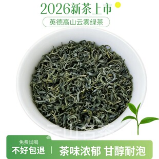 英德绿茶2026春茶高山云雾绿茶浓香耐泡豆香板栗香持久回甘自饮