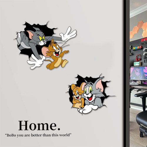 【汤姆杰瑞】遮丑补洞墙贴