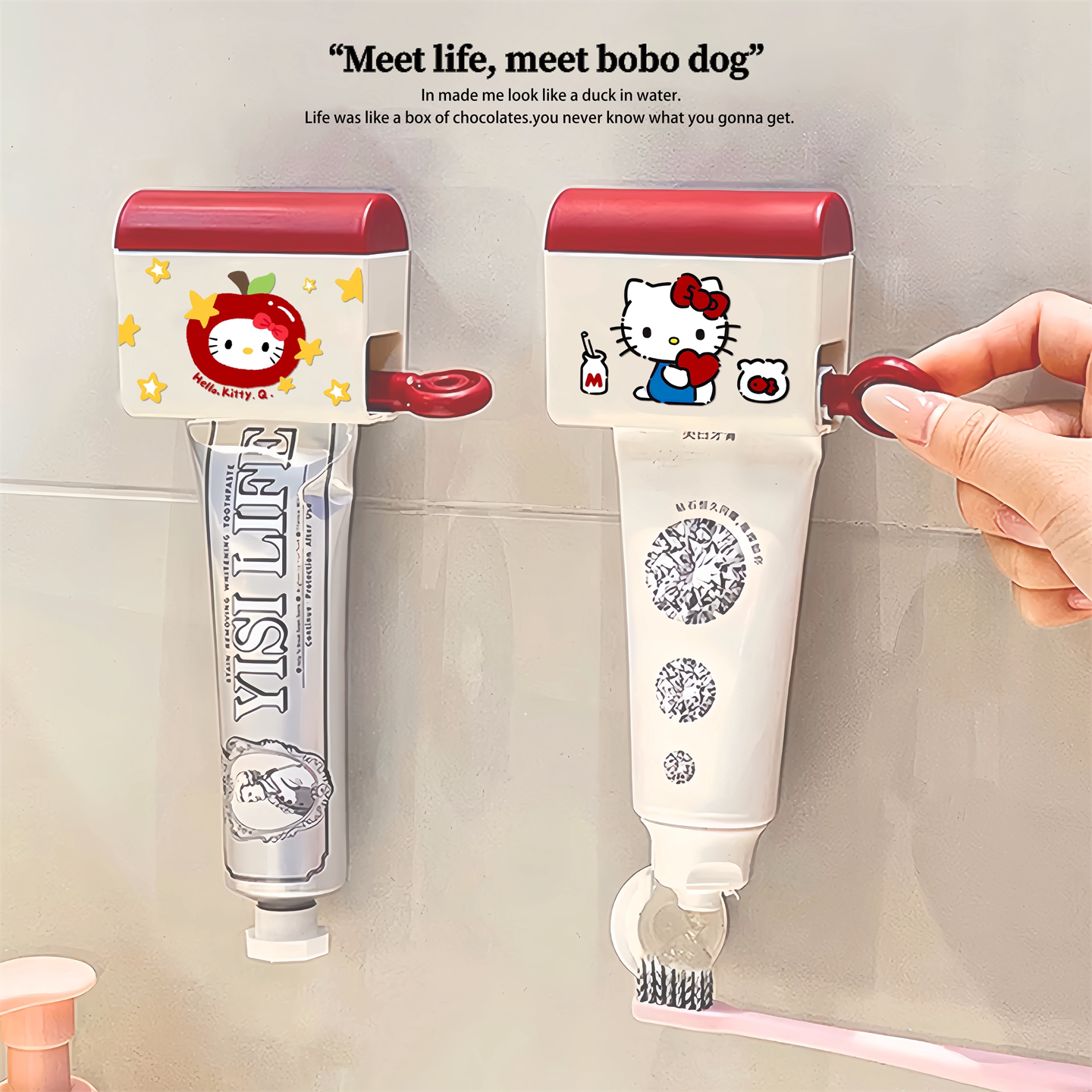 挤牙膏神器壁挂式家用洗面奶护手霜置物架懒人手动挤牙膏夹挤压器