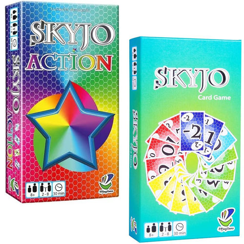 英文版 SKYJO 开启休闲聚会欢乐时光桌游 数字卡牌游戏card game