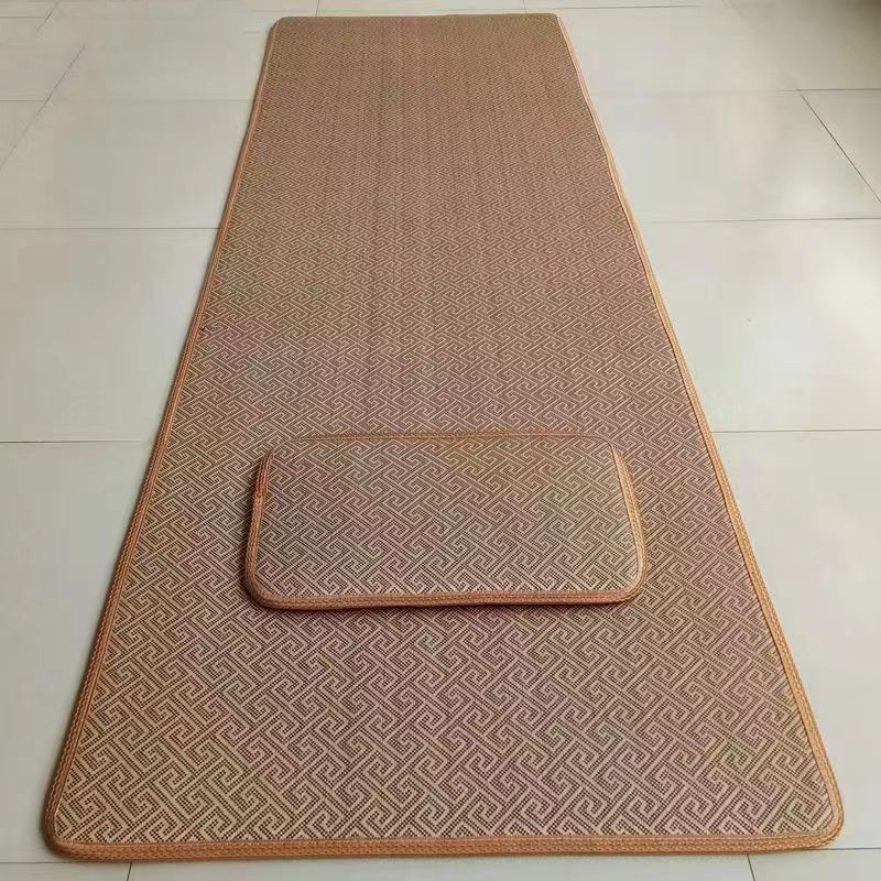 加厚大拜垫磕大头拜忏滑垫家用拜佛垫四季款大礼拜藤席108超顺滑