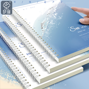 A5线圈本笔记本子小学生初中生考研文具高颜值记事本简约ins风