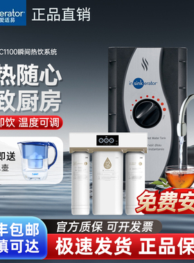 美国爱适易瞬间热饮水机HC1100型厨房台下式冷热双出水开水直饮机