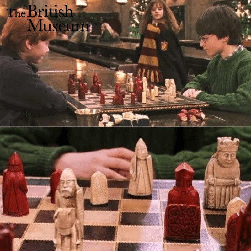 现货 唱唱反调 英国代购 大英博物馆 罗恩同款巫师棋 刘易斯棋子