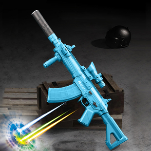 乐辉qbz191绝地吃鸡电动连发儿童玩具枪彩盒送男孩子六一礼物5576