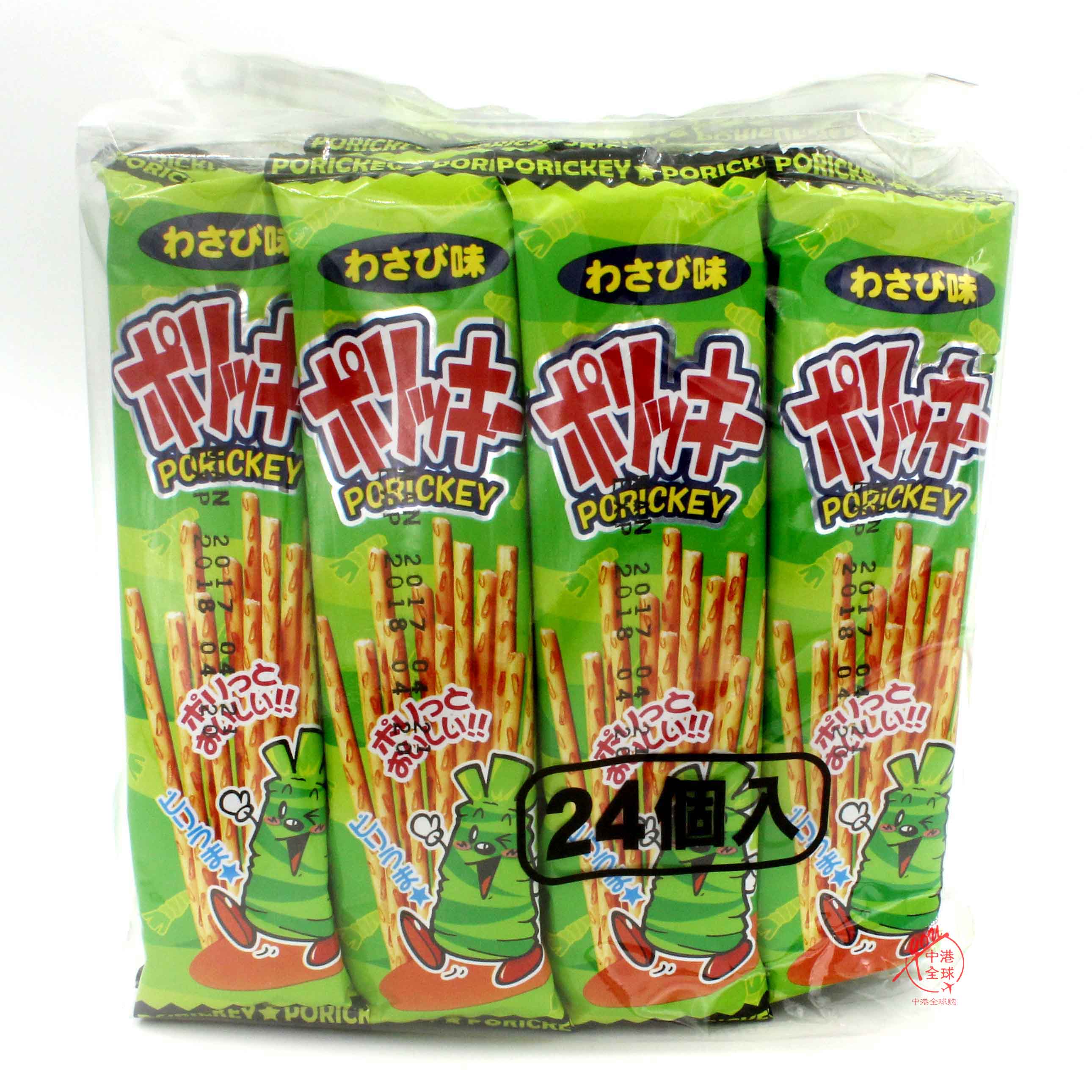 出口香港餅干pretzel手指餅干芥末味餅24小袋百利滋休閑零食包郵