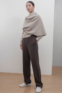 ARTS原创设计 宽松抓绒超柔软糯弹力直筒休闲简约束脚长裤 BOA