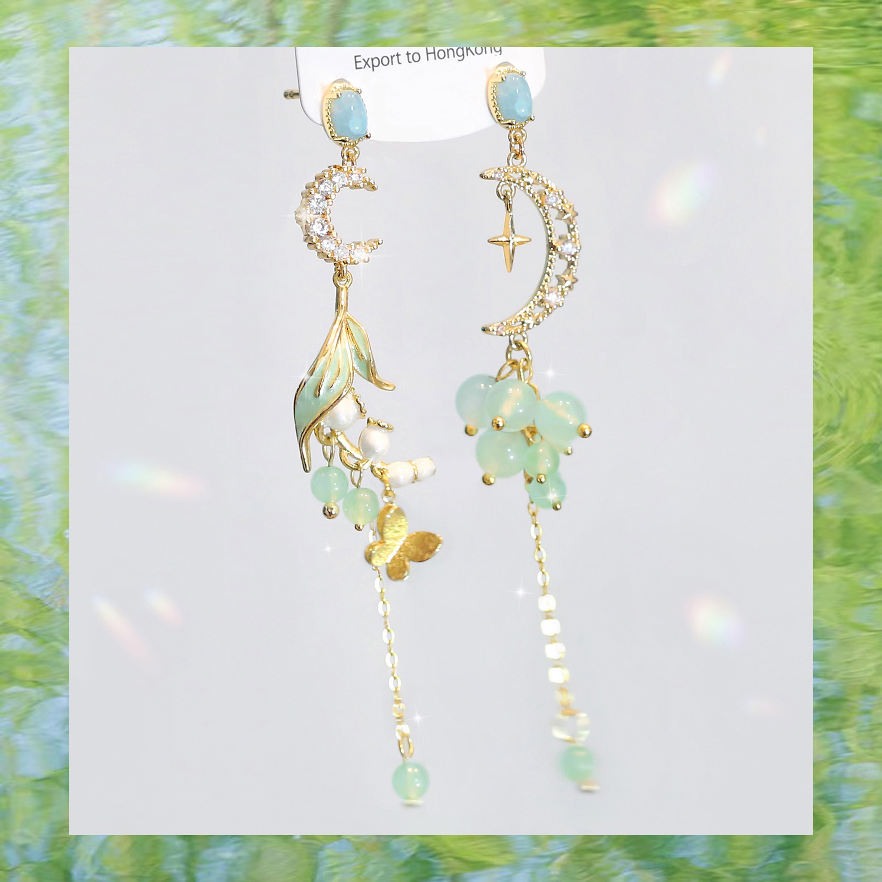 原创设计铃兰耳钉小众个性耳坠