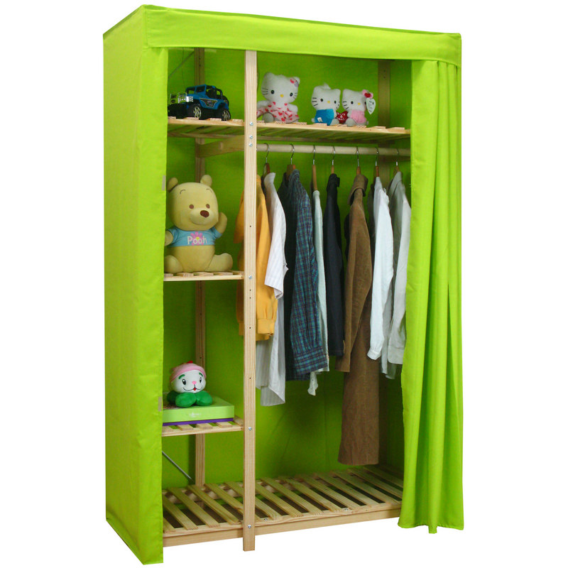 宜哉175cm实木布衣柜简易收纳