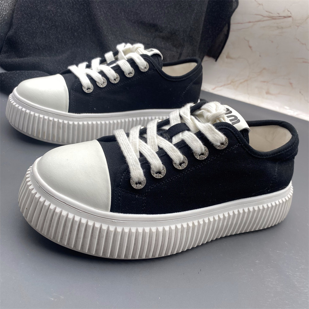 轻便防滑饼干鞋女新款休闲透气厚底日常休闲运动增高圆头系带单鞋,女鞋,时尚休闲鞋,淘宝优惠券,粉丝福利购,淘宝优惠卷