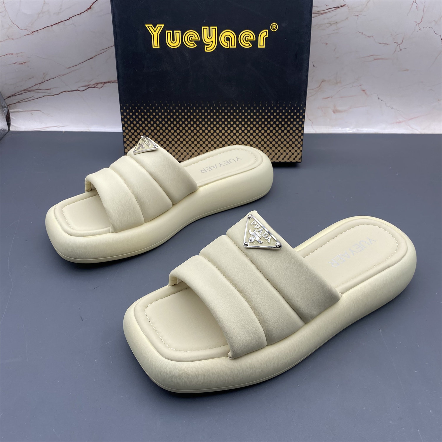 月芽儿品牌断码撤柜处理女鞋夏季平底防滑露趾时尚气质优雅凉拖鞋,女鞋,一字拖,淘宝优惠券,粉丝福利购,淘宝优惠卷