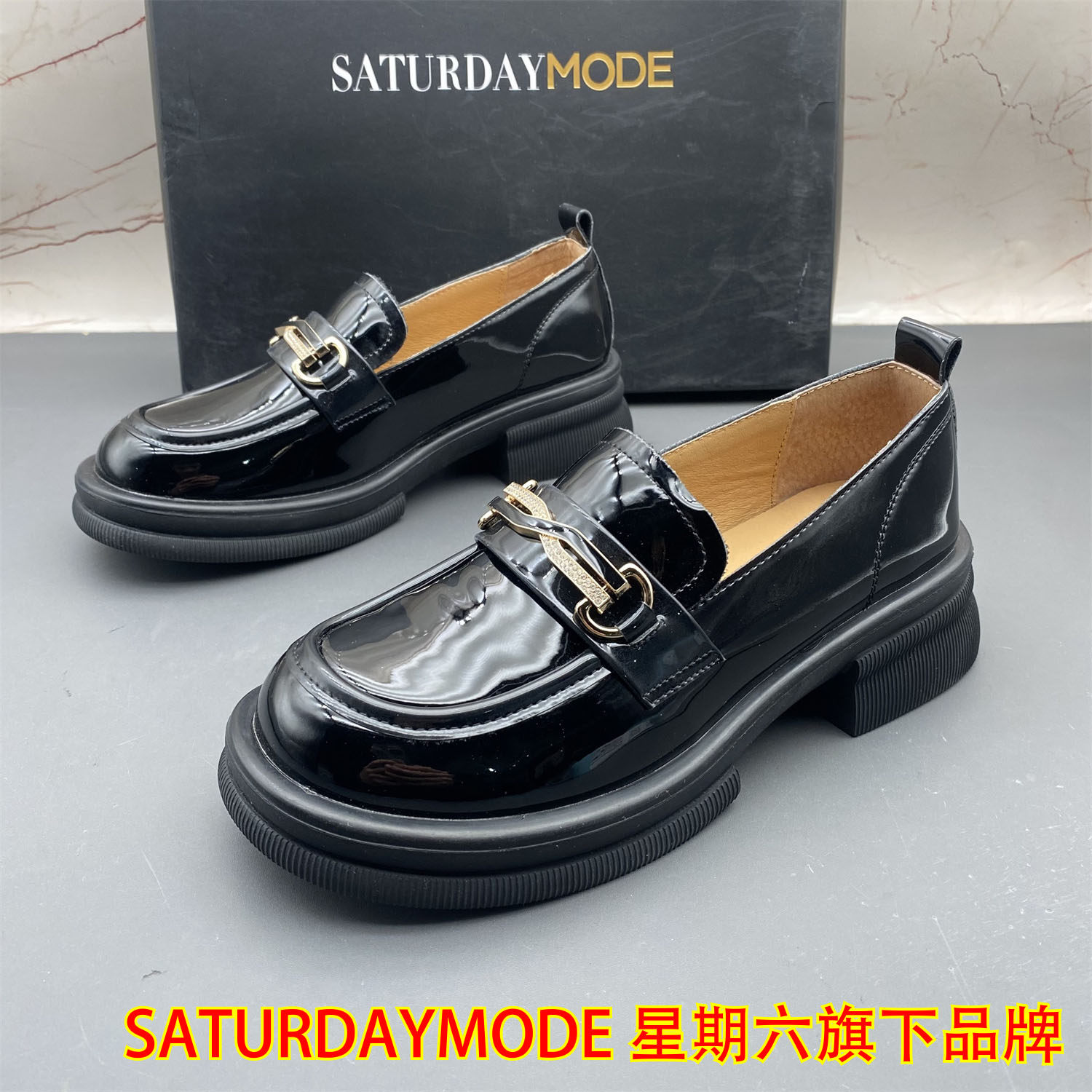 正品SATURDAYMODE断码撤柜真皮女鞋圆头平跟中口时尚休闲乐福鞋,女鞋,乐福鞋（豆豆鞋）,淘宝优惠券,粉丝福利购,淘宝优惠卷