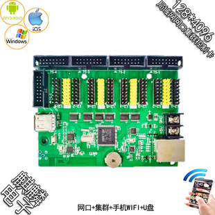 512WUN2048 1024 256 LED显示屏控制卡手机网口集群 4096 RHX8