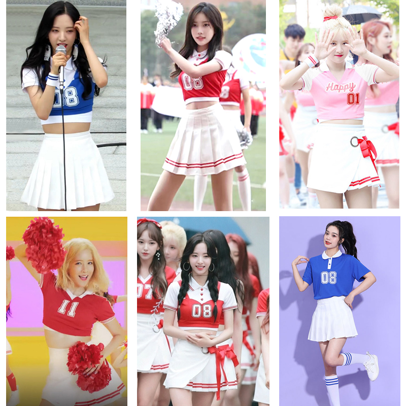 拉拉队服装成人足球宝贝啦啦操运动会班服演出服学生男女舞蹈套装