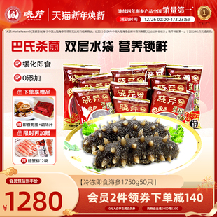 晓芹即食海参大连辽刺参1750克50只单只装 送即食鲍鱼孕妇无添加