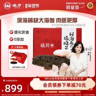 【海参礼盒】晓芹即食海参500克/3-6头2斤装大连海参王辽刺参特价