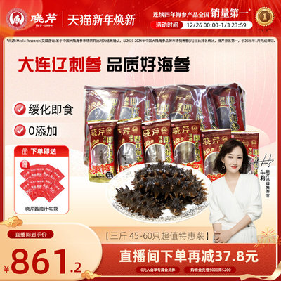 晓芹即食海参1500克45-60只