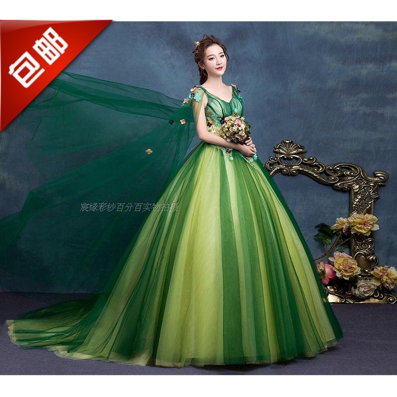 新款彩纱婚纱美声礼服摄影主题显瘦艺考演出独唱晚会蓬蓬裙包邮在类目 女装/女士精品, 婚纱/旗袍/礼服, 婚纱中 - 来自Buy2taobao.com提供专业的淘宝代购服务