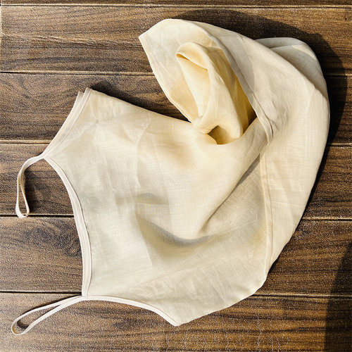 苎麻美背白色吊带防透女内搭衬裙