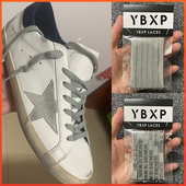 带灰色扁平双层棉黑白灰色字母鞋 鞋 带绳 脏脏鞋 适用于星星小脏鞋