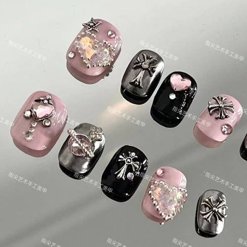 手工光疗美甲指尖艺术