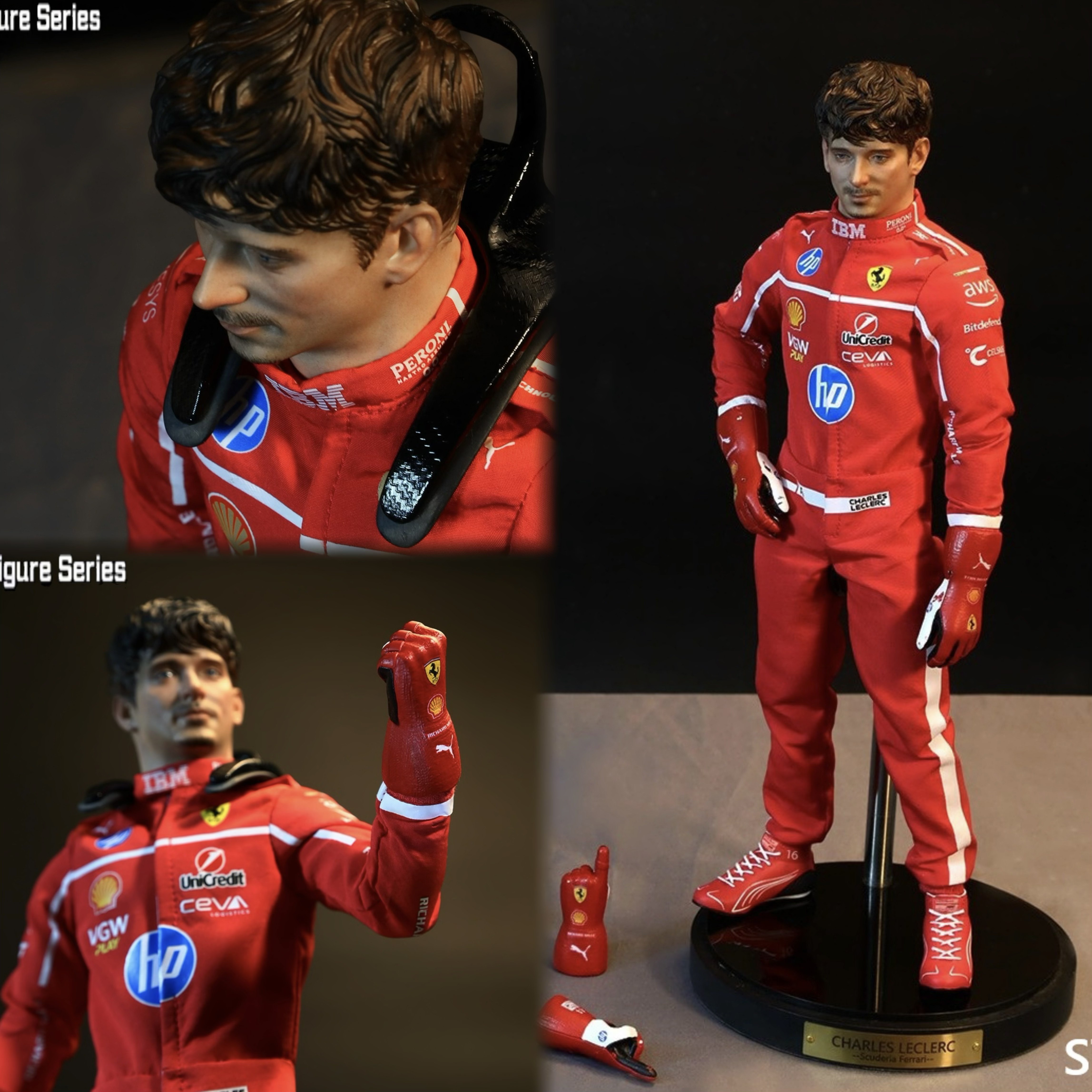 法拉利F1勒克莱尔可动人偶模型