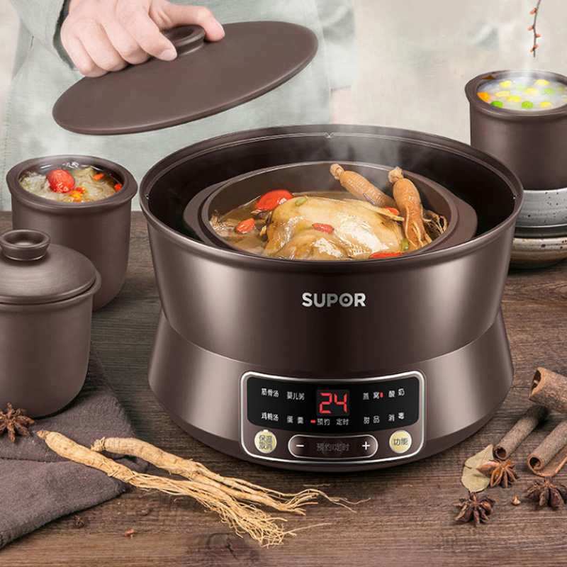 苏泊尔电炖锅隔水煲汤熬煮粥神器陶瓷养生智能全自动家用燕窝炖盅