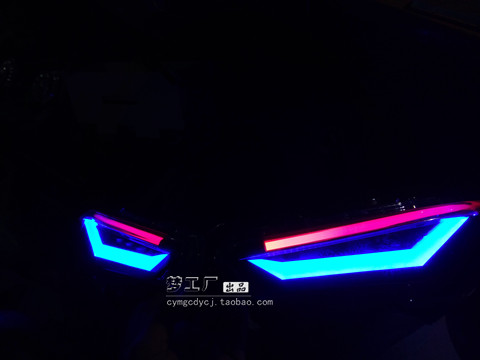 梦工厂 马杰斯特 T8 电动车后尾灯总成 T8光导配件