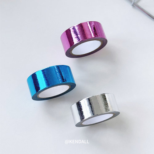 单色手帐烫金和纸胶带纯色胶带