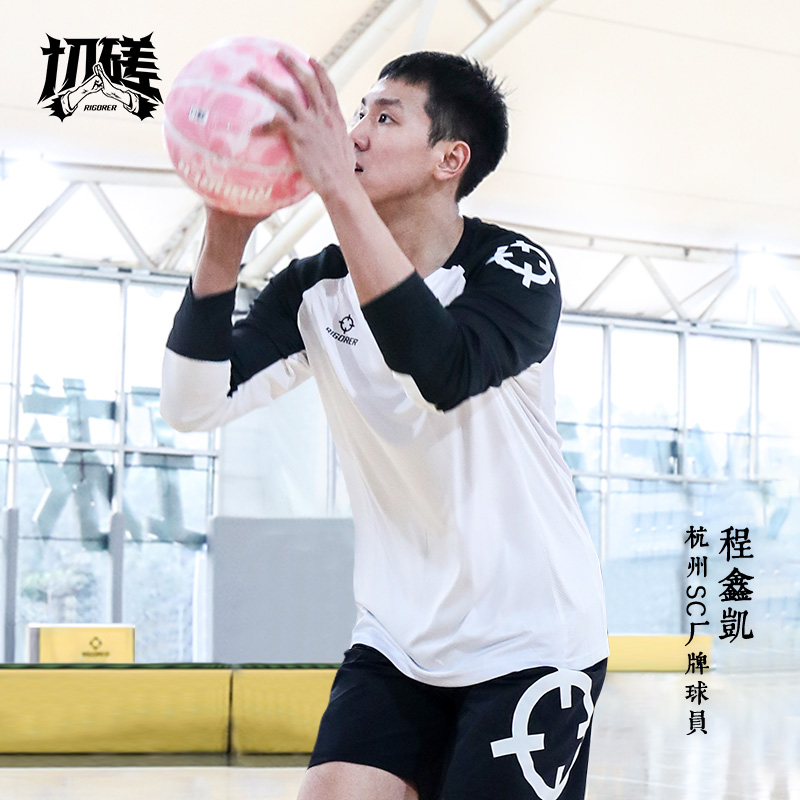 准者长袖T恤男夏运动上衣投篮服