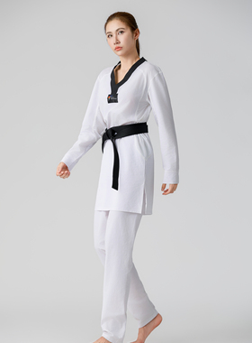 新规则跆拳道服2024版紧身弹力道服国家队同款上衣加裤子透气网