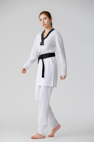 新规则跆拳道服紧身弹力道服国家队同款上衣加裤子透气网单招体考