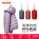 佟丽娅明星同款 鸭鸭轻薄羽绒服女2025冬新款 保暖连帽休闲内胆外套