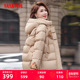 连帽妈妈装 鸭鸭羽绒服女2025年秋冬新款 中老年加厚短款 保暖外套S