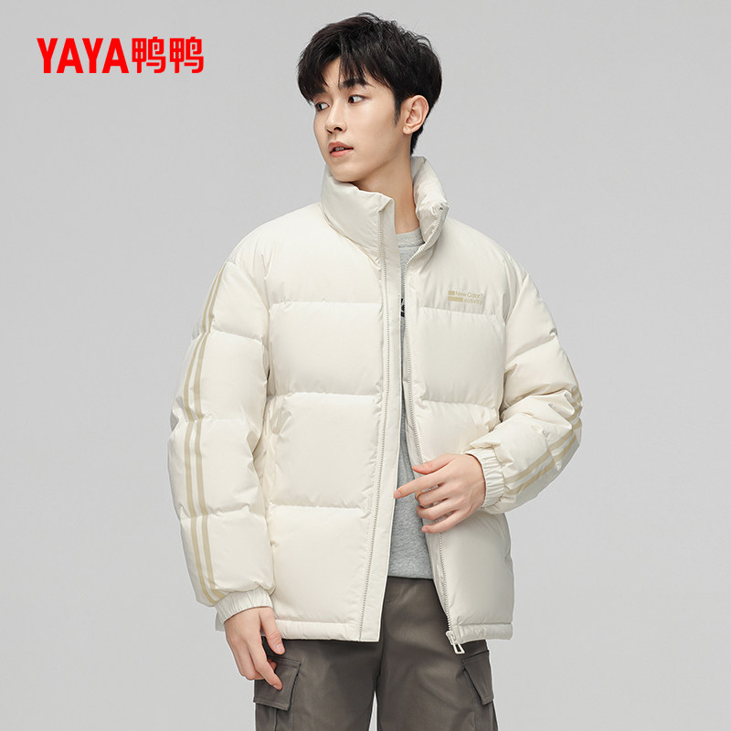 鸭鸭羽绒服男女同款2024冬季新款短款潮流保暖休闲面包服厚外套Y