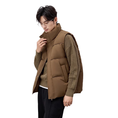 鸭鸭极简都市系列情侣羽绒马甲