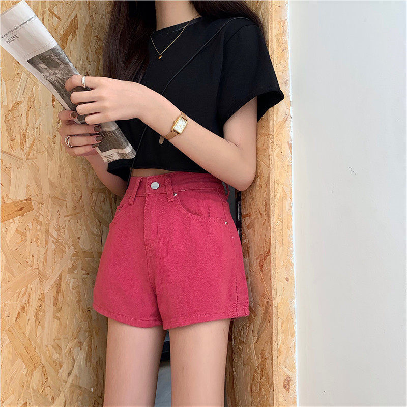 Summer new versatile denim shorts