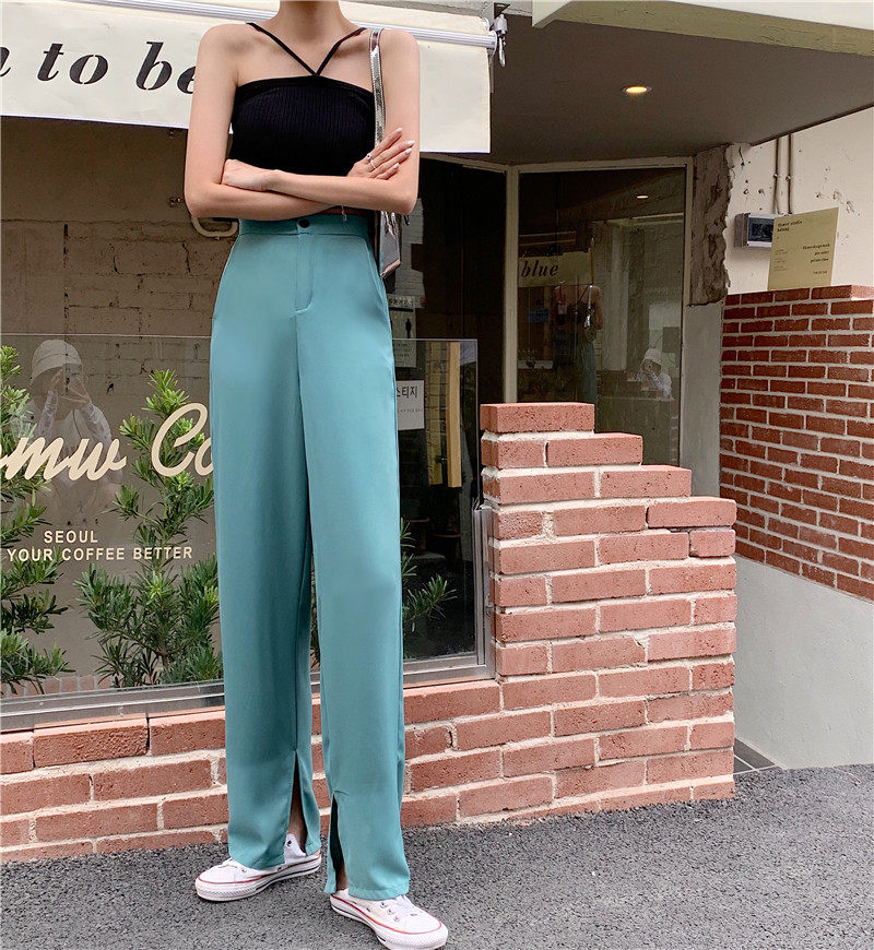 Real price summer casual versatile slim loose versatile breathable straight leg pants