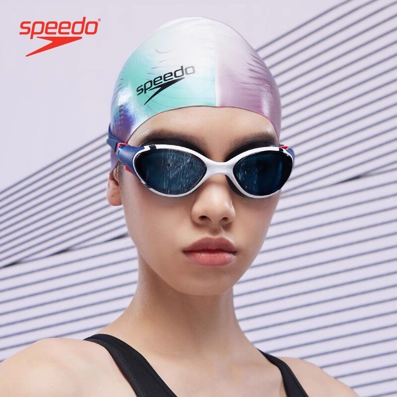 speedo速比涛泳镜Biofuse云感2.0男女高清防雾防水大框专业游泳镜