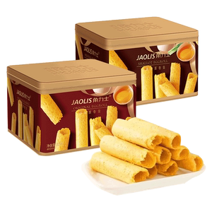 角力士蛋卷原味黄油300g礼盒装香港饼干零食年货节送礼福利团购