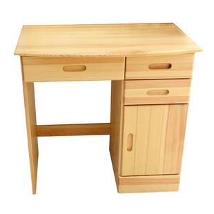 全实木书桌老式 带抽屉桌子 办公桌椅组合家用学习桌单人纯松木中式