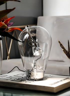 北欧设计感BLOW台灯玻璃创意个性书桌卧室床头艺术装饰氛围感台灯