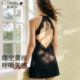 歌瑞尔美背蕾丝吊带睡裙带胸垫女睡袍法式 纯欲深V性感睡衣家居服
