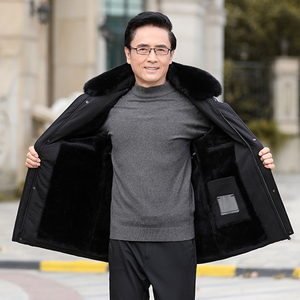 2023冬季外套男中长款商务休闲加厚脱卸领羽绒服XZ1512-86款-P135图片