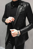 2021秋季男士休闲小蜜蜂皮衣夹克双排扣外套QT2026-F801-P125，男装皮衣，星座1512
