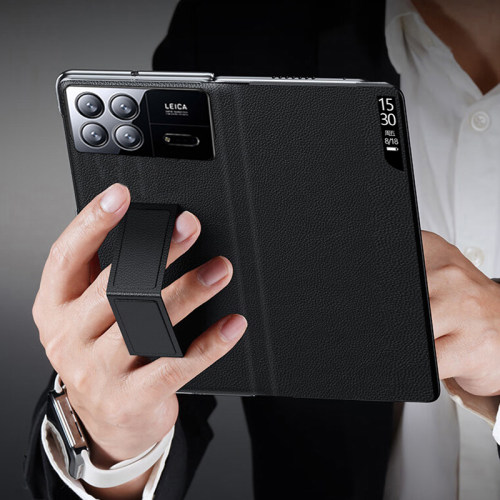 适用小米mixfold3手机壳真皮 小米MIXFOLD3折叠屏保护套翻盖小米mixfold3皮套头层牛皮男女超薄全包防摔fold3