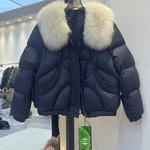 显瘦超大狐狸领加厚保暖90绒羽绒服厚外套女 短款 专柜品质冬装 时尚