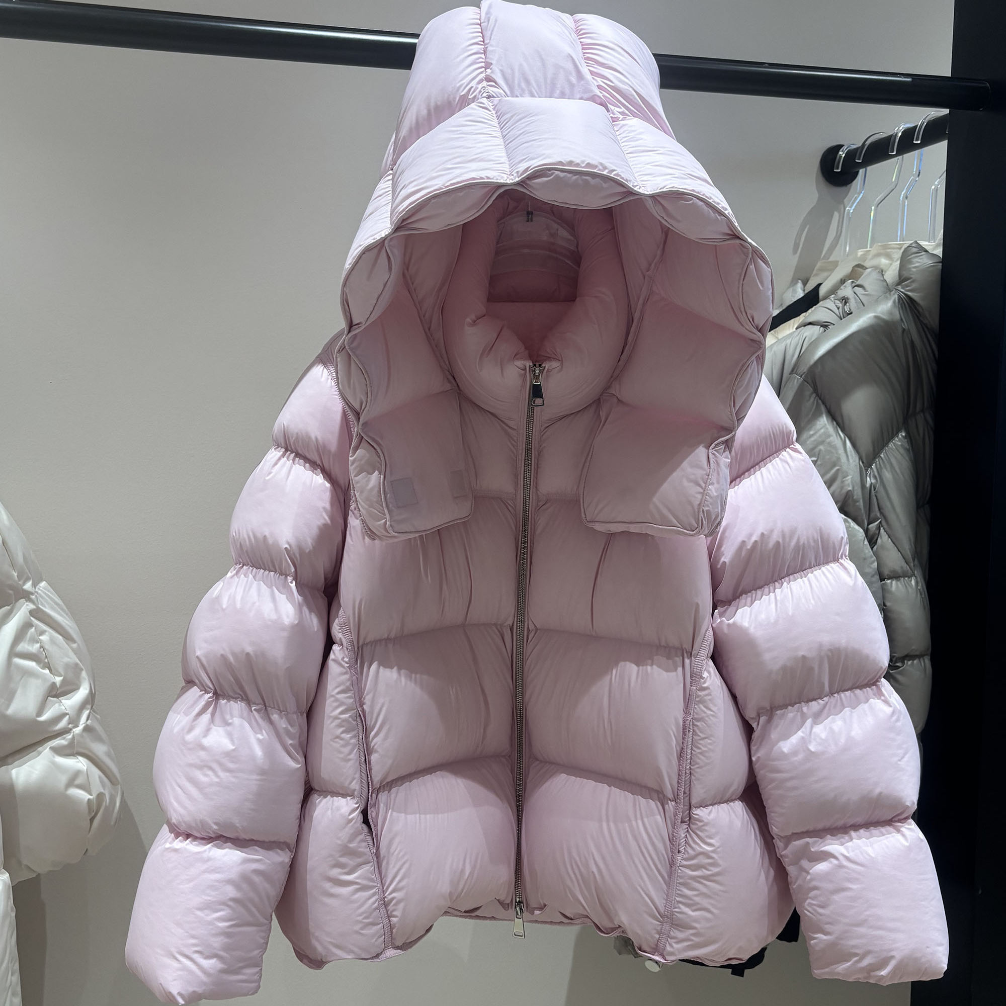 花苞帽加厚保暖甜美羽绒服面包服