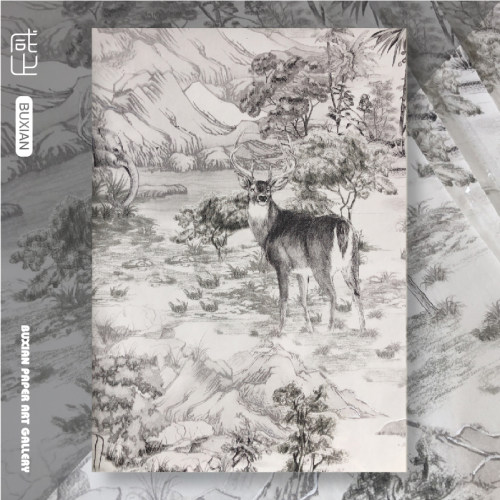 丛林自然风包装纸咸止