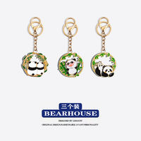 Chinese-style panda keychain creative design, exquisite bag pendant, cultural and creative cartoon small gift, key chain pendant thumbnail 6